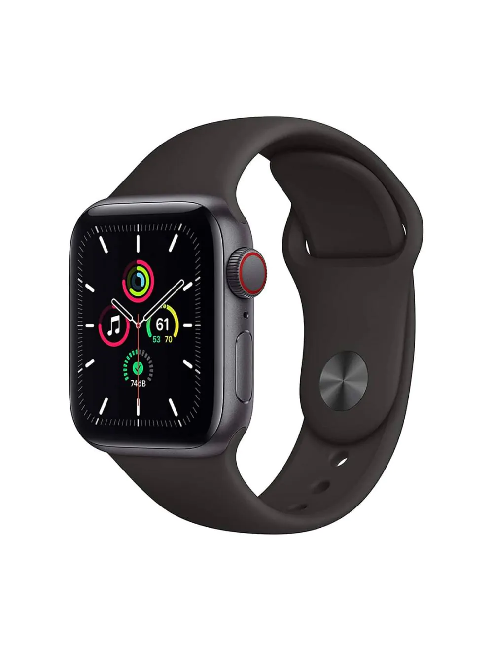 Apple Watch SE (GPS+Cellular, 44mm) Space Gray Aluminium Case With