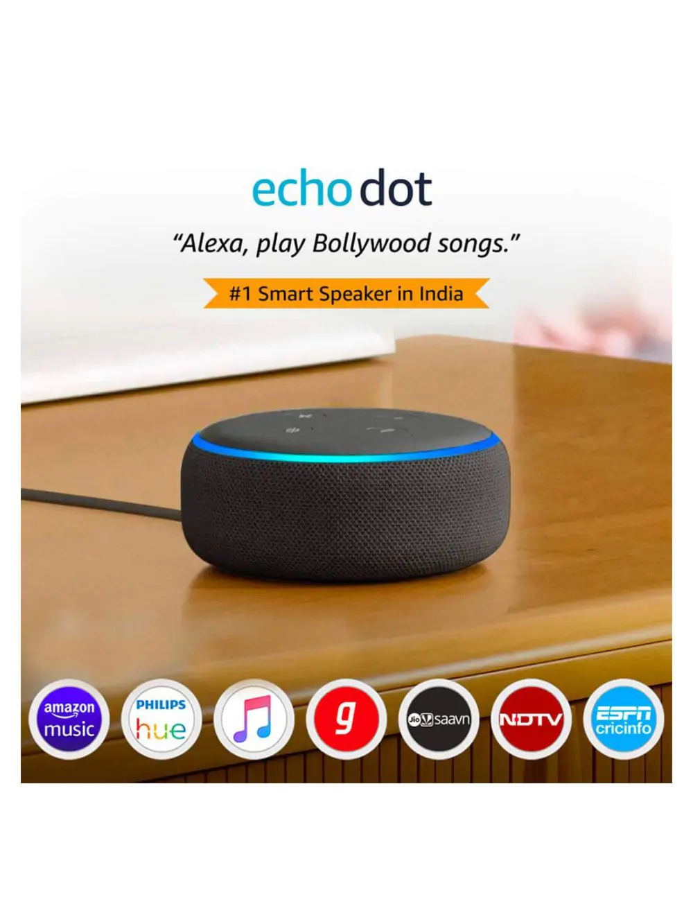 Echo Dot (3rd Gen) – New and improved smart speaker with Alexa