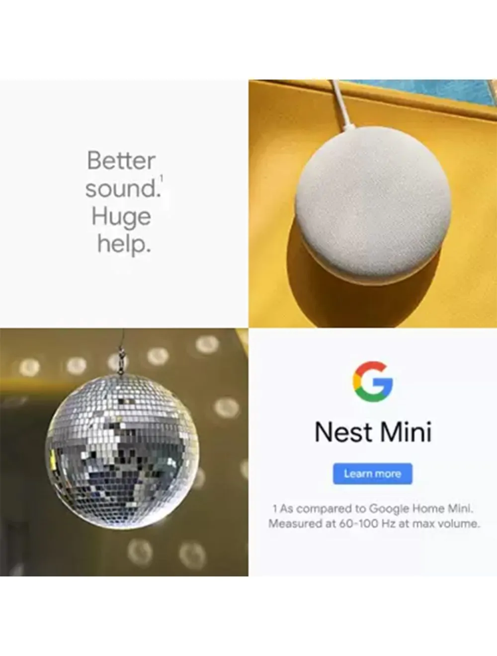 Google Nest Mini 2nd Generation Google Assistant Smart Speaker