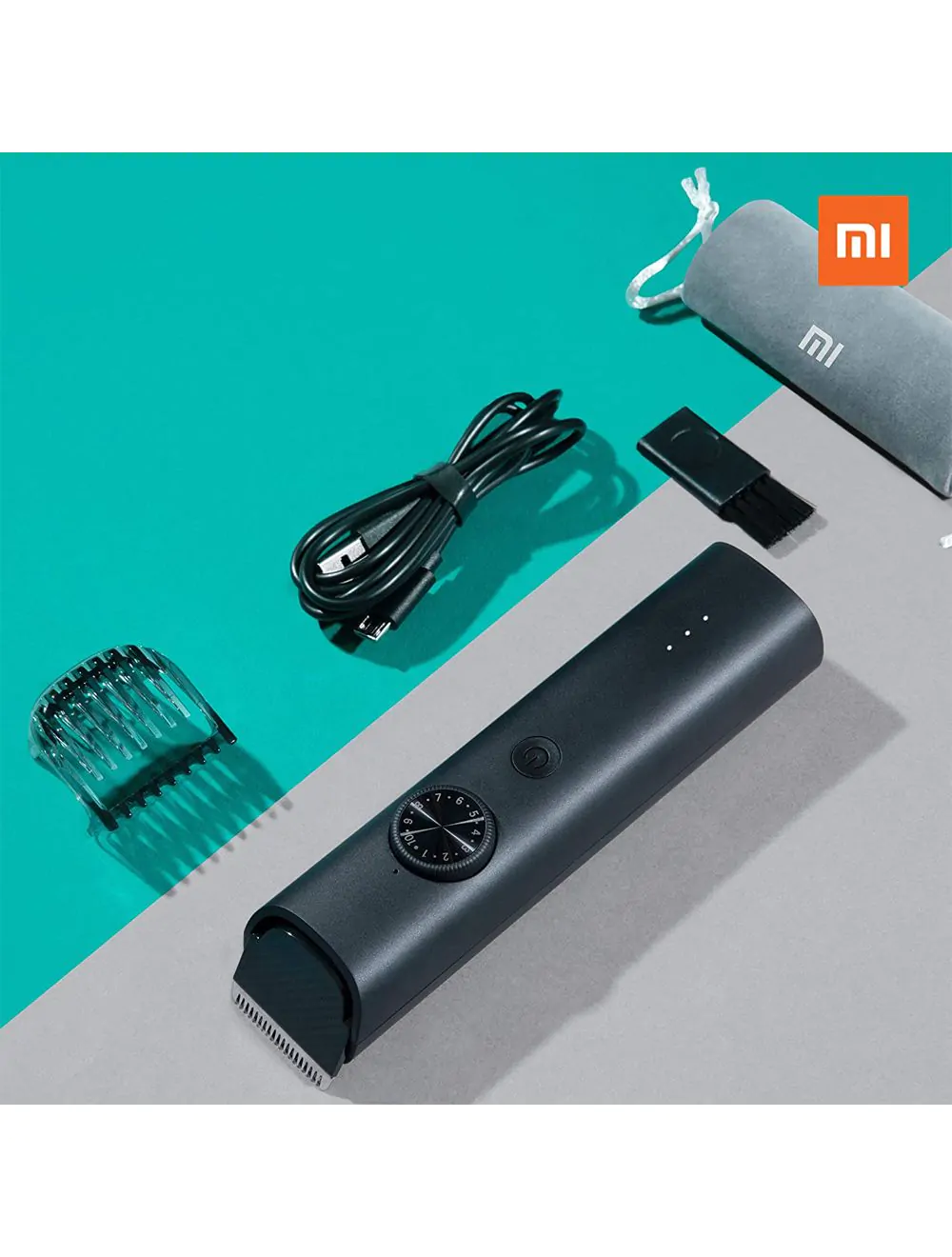 MI Cordless Beard Trimmer 1C, with 20 length settings, 60 MInutes of usage, & USB charging