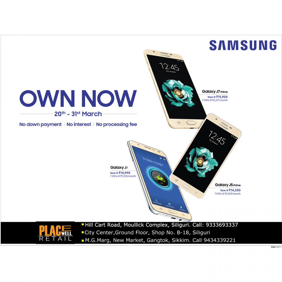 Buy Samsung Galaxy Smartphone in EMI - Placewell Retail